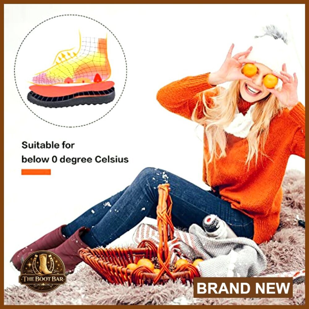 Waterproof Winter Snow Boots with Fur Lining Mid Calf Zipper - Picture 5 of 7